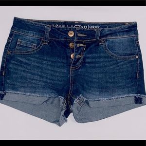 Dark blue jean shorts